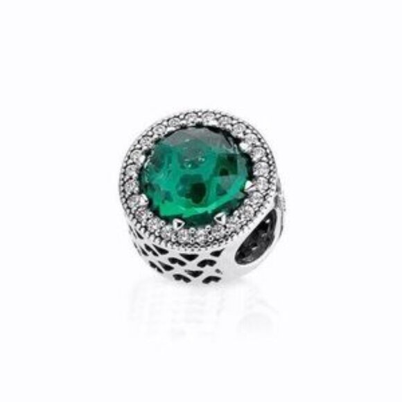 Pandora Sparkling Sea Green Charm - Picture 2 of 4